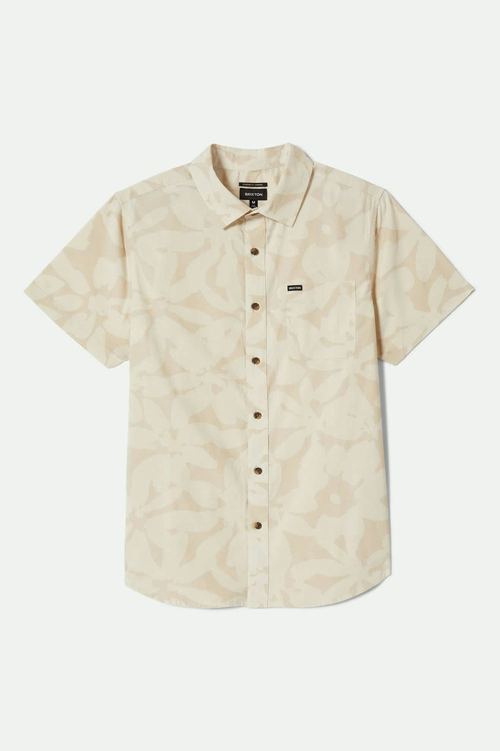 Men's Charter Print S/S Shirt in Beige/Whitecap Floral