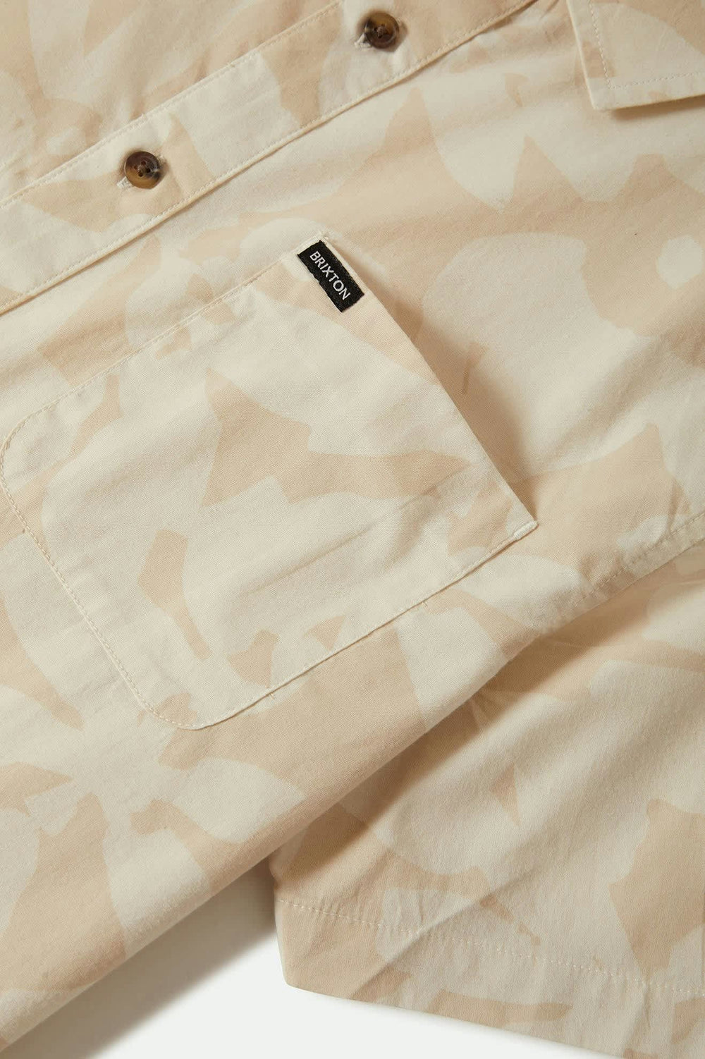 Men's Charter Print S/S Shirt in Beige/Whitecap Floral