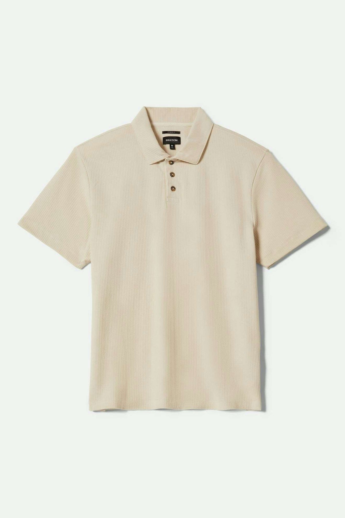 Men's Ribbed City Short Sleeve Polo in Whitecap