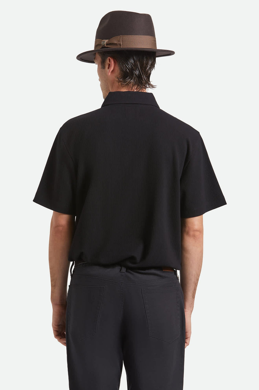 Unisex Roma Fedora in Chocolate/Bronze