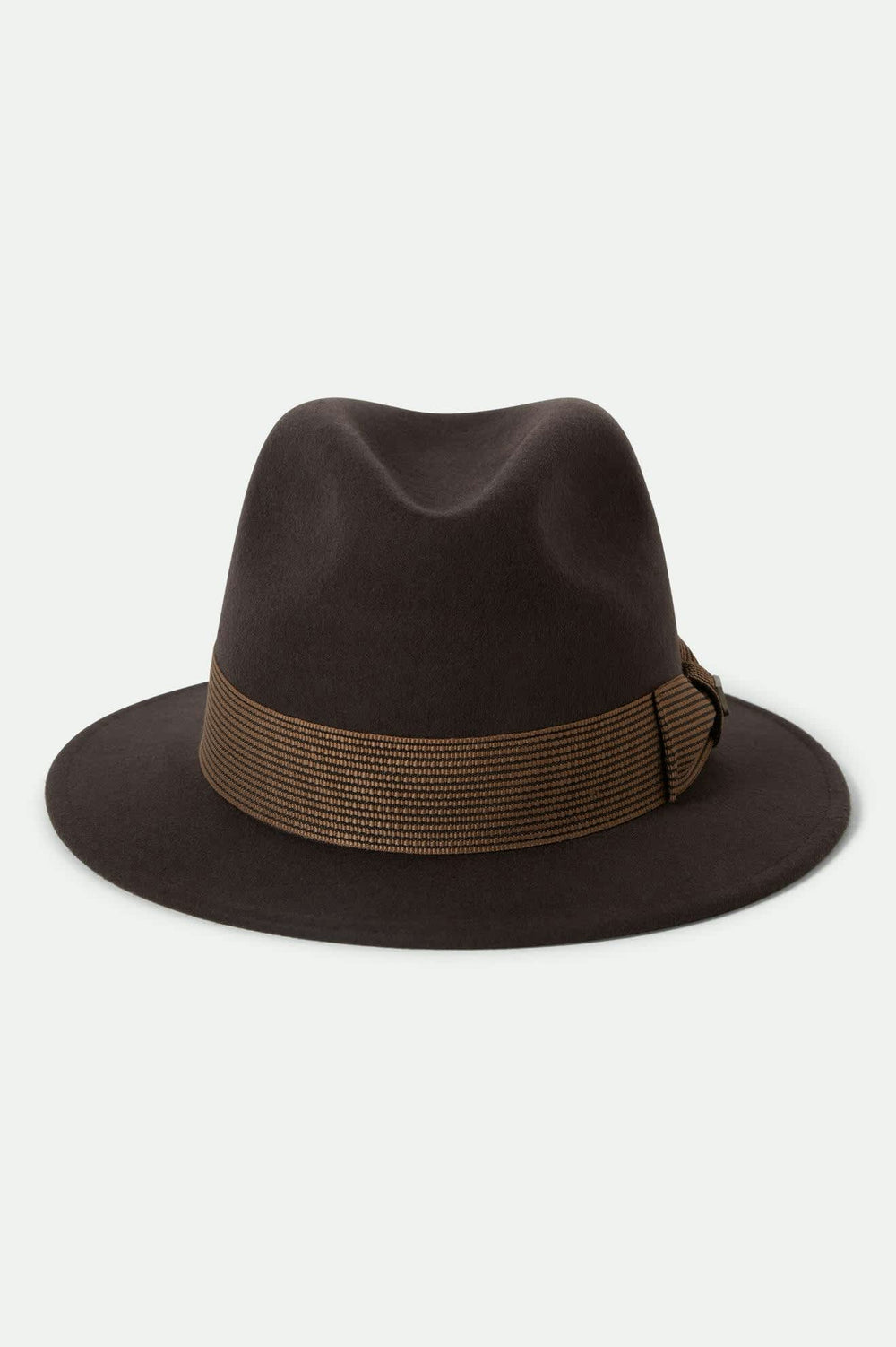 Unisex Roma Fedora in Chocolate/Bronze