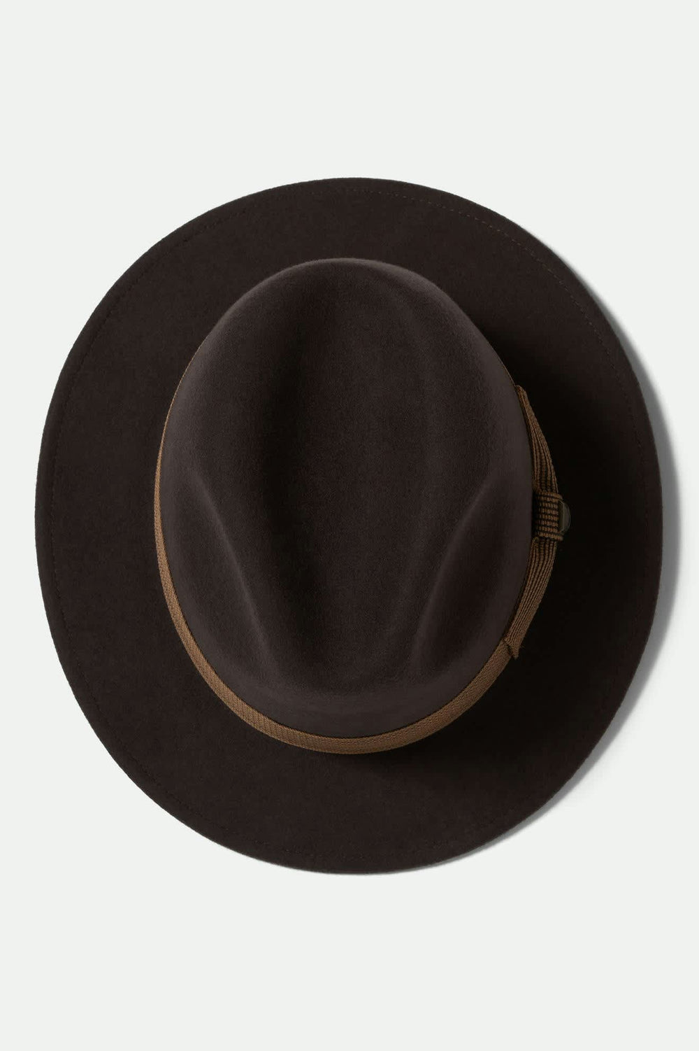 Unisex Roma Fedora in Chocolate/Bronze