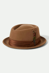 Unisex Stout Pork Pie in Tan
