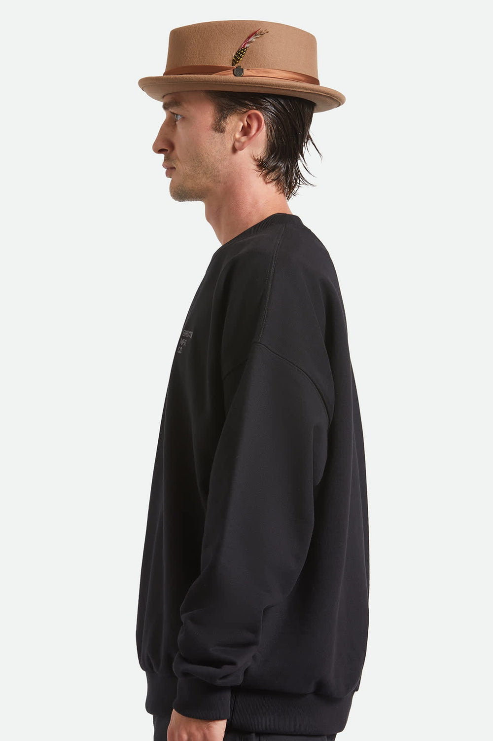 Unisex Stout Pork Pie in Tan