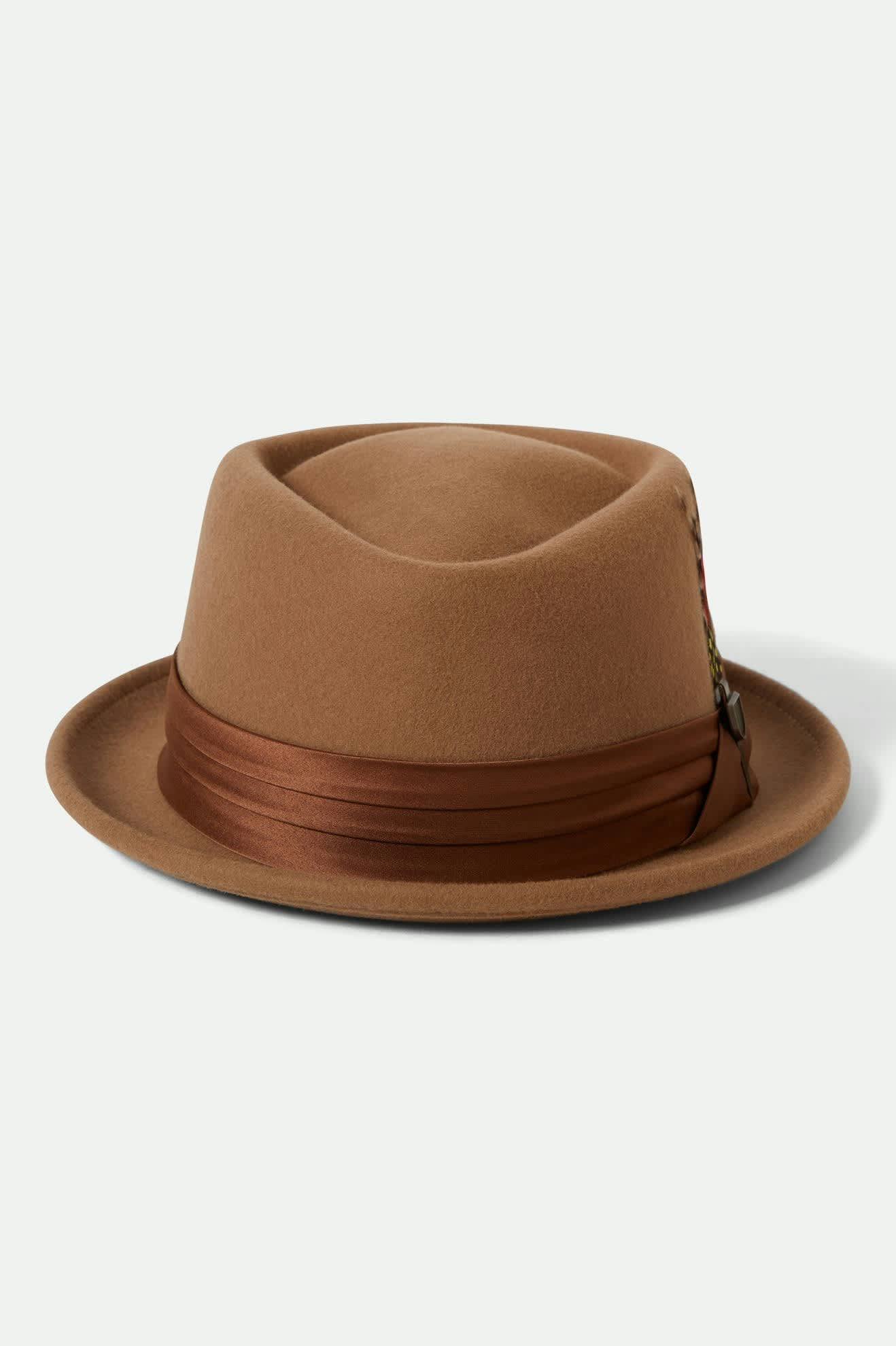 Unisex Stout Pork Pie in Tan