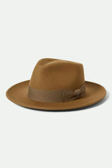 Unisex Swindle Convertabrim Fedora in Antique Bronze