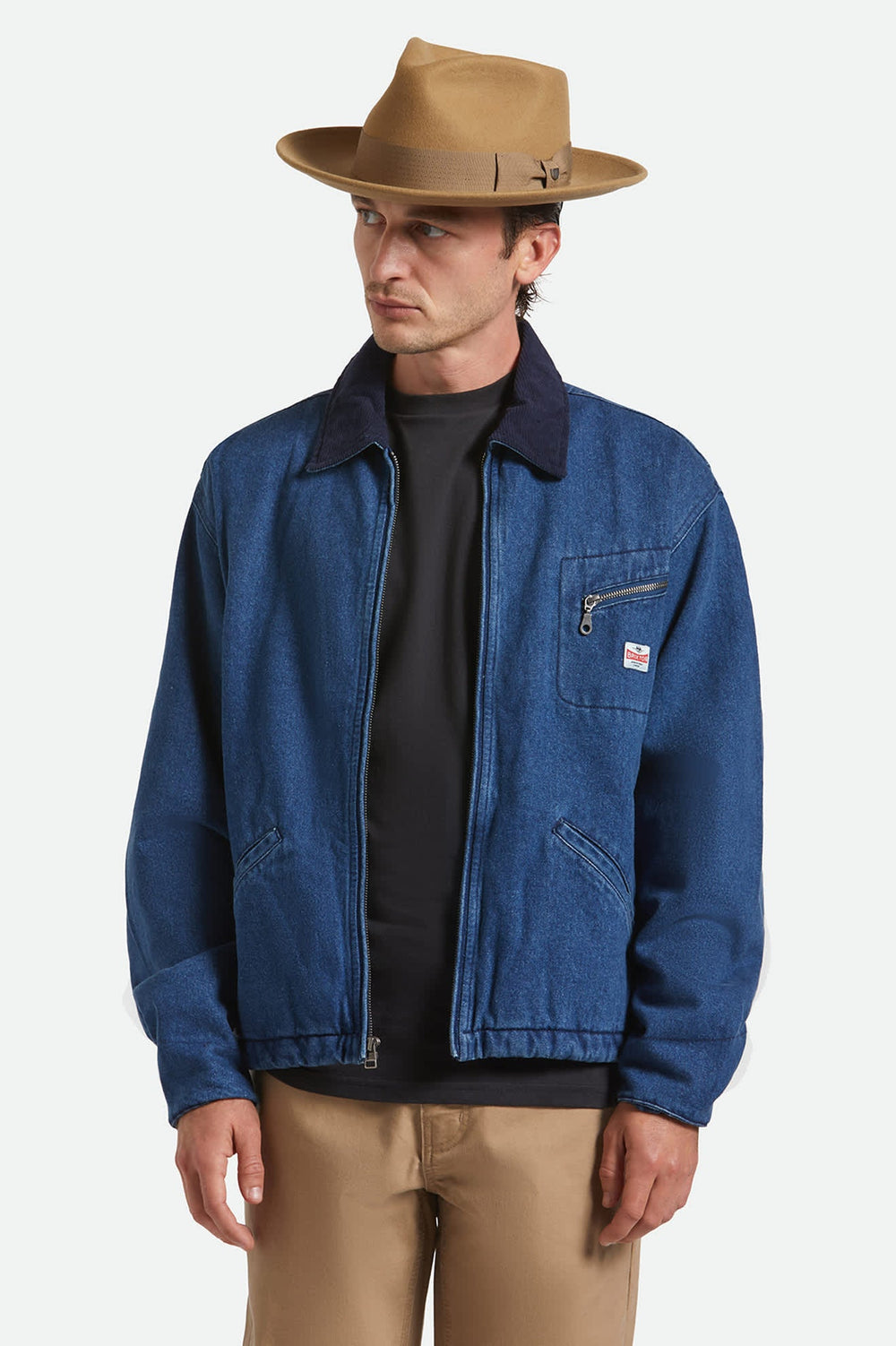 Unisex Swindle Convertabrim Fedora in Antique Bronze