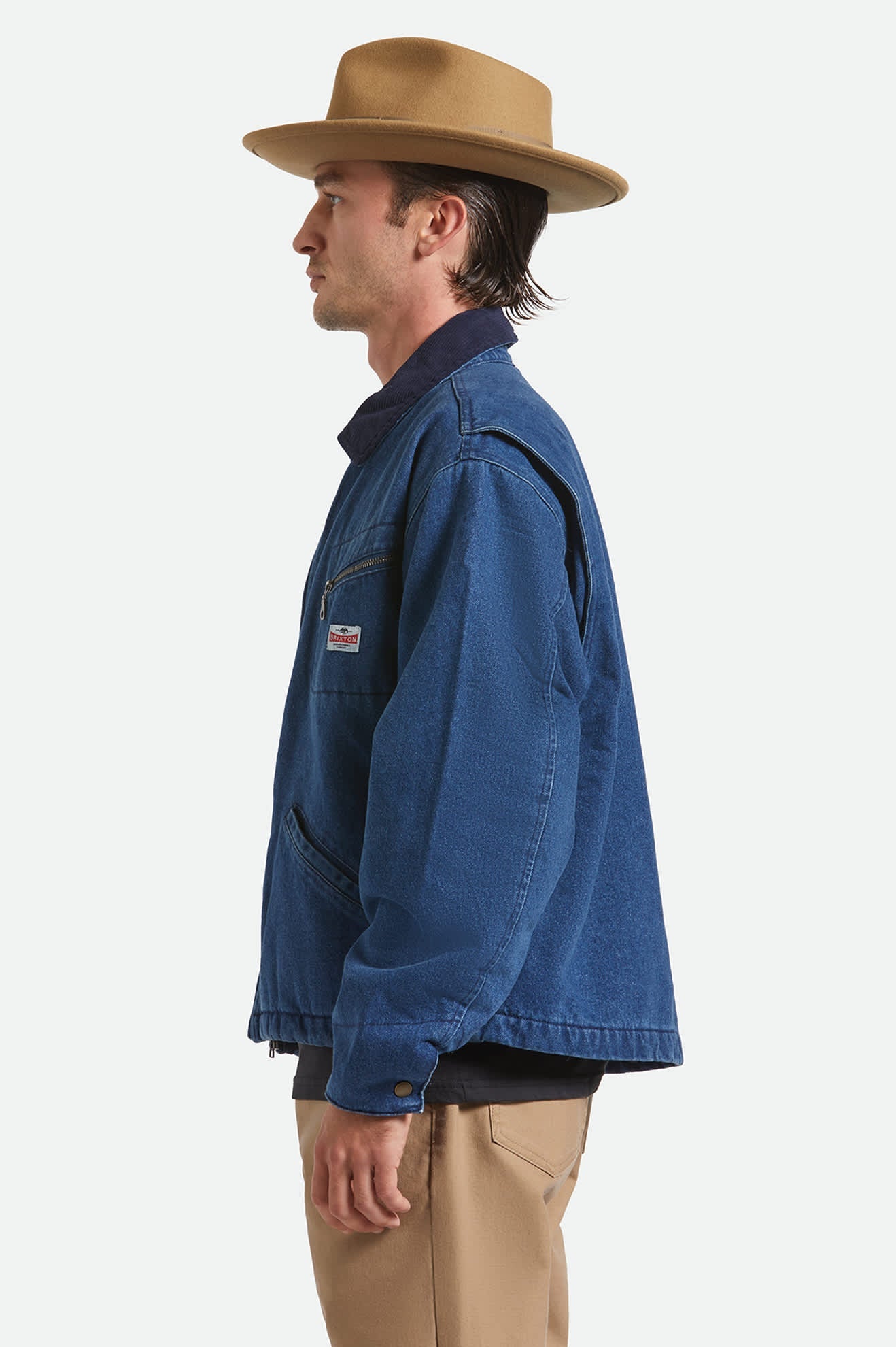 Unisex Swindle Convertabrim Fedora in Antique Bronze