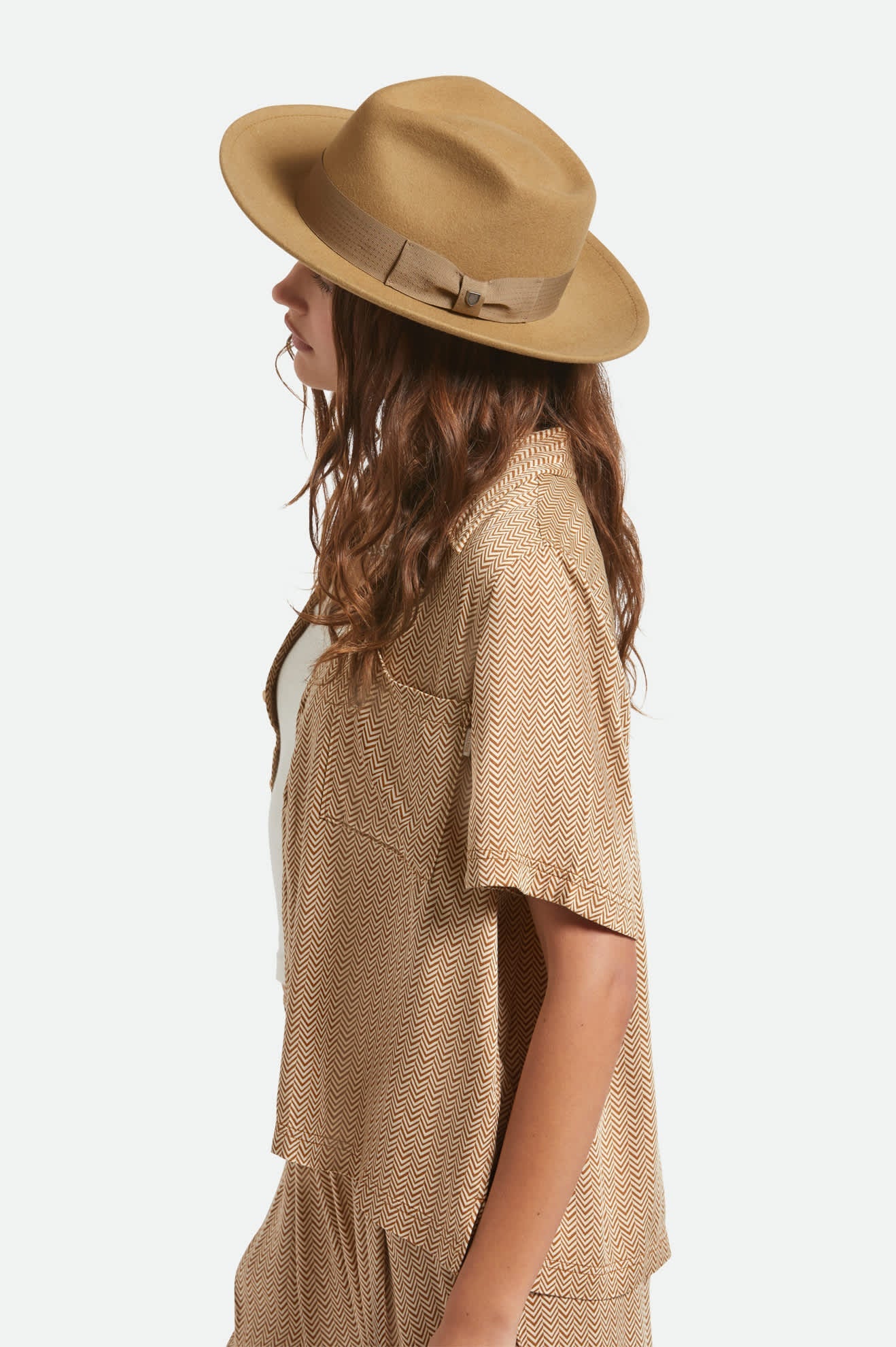 Unisex Swindle Convertabrim Fedora in Antique Bronze