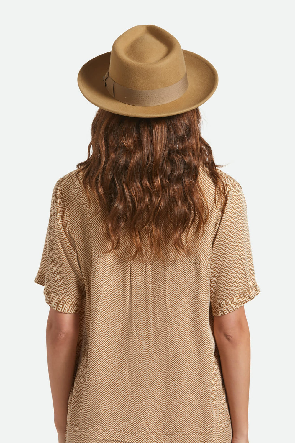 Unisex Swindle Convertabrim Fedora in Antique Bronze