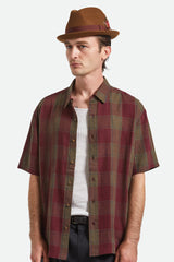 Unisex Gain Fedora in Coffee/Chestnut