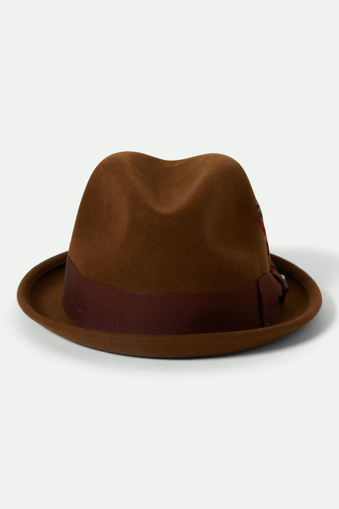 Unisex Gain Fedora in Coffee/Chestnut