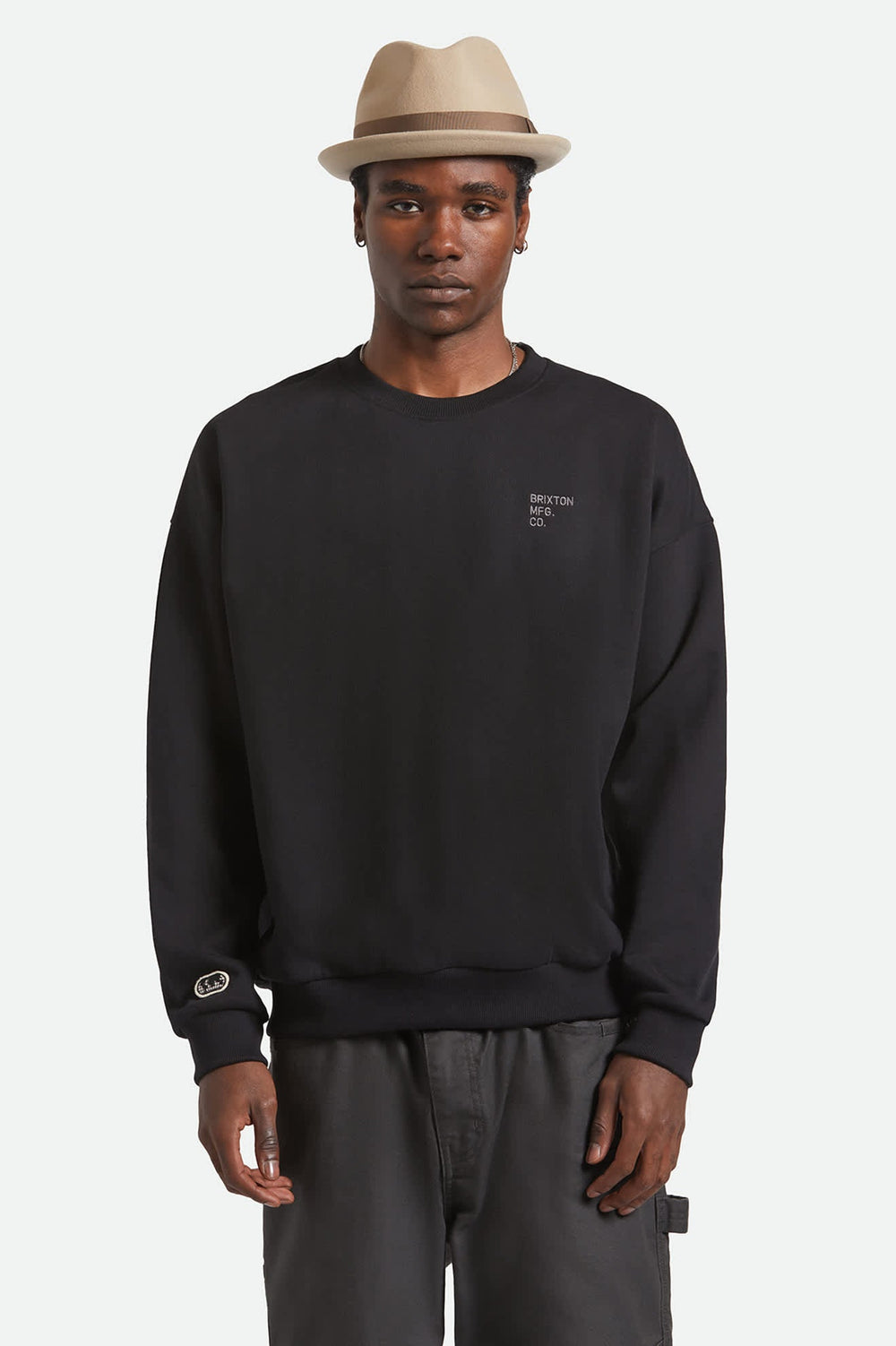 Unisex Gain Fedora in Sand/Antique Brass