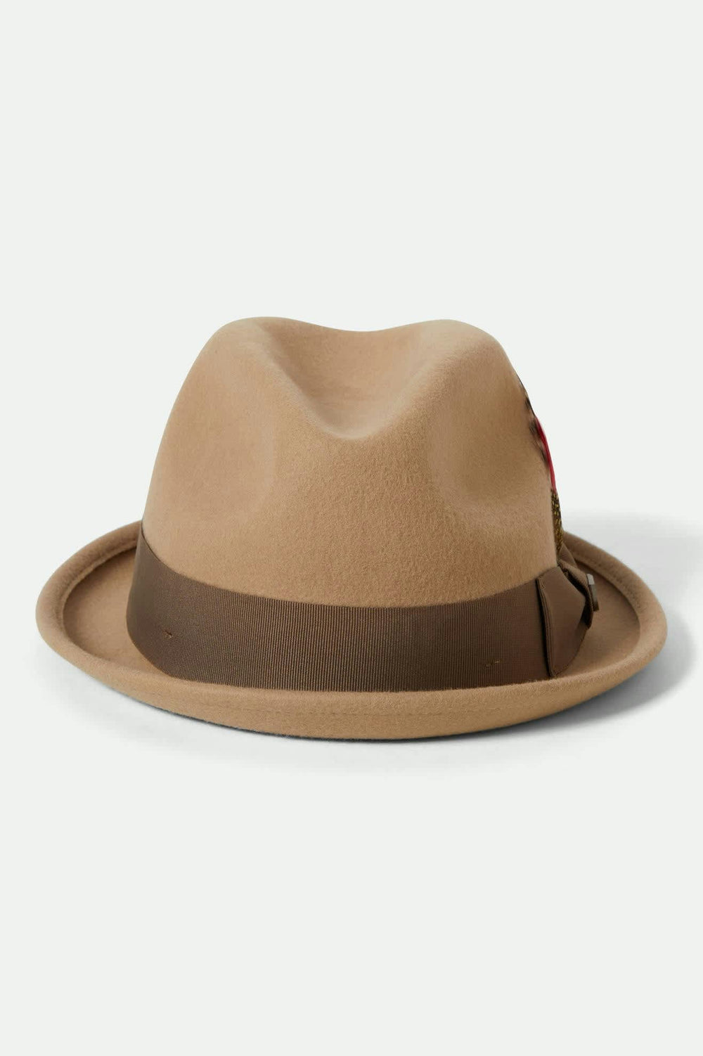 Unisex Gain Fedora in Sand/Antique Brass