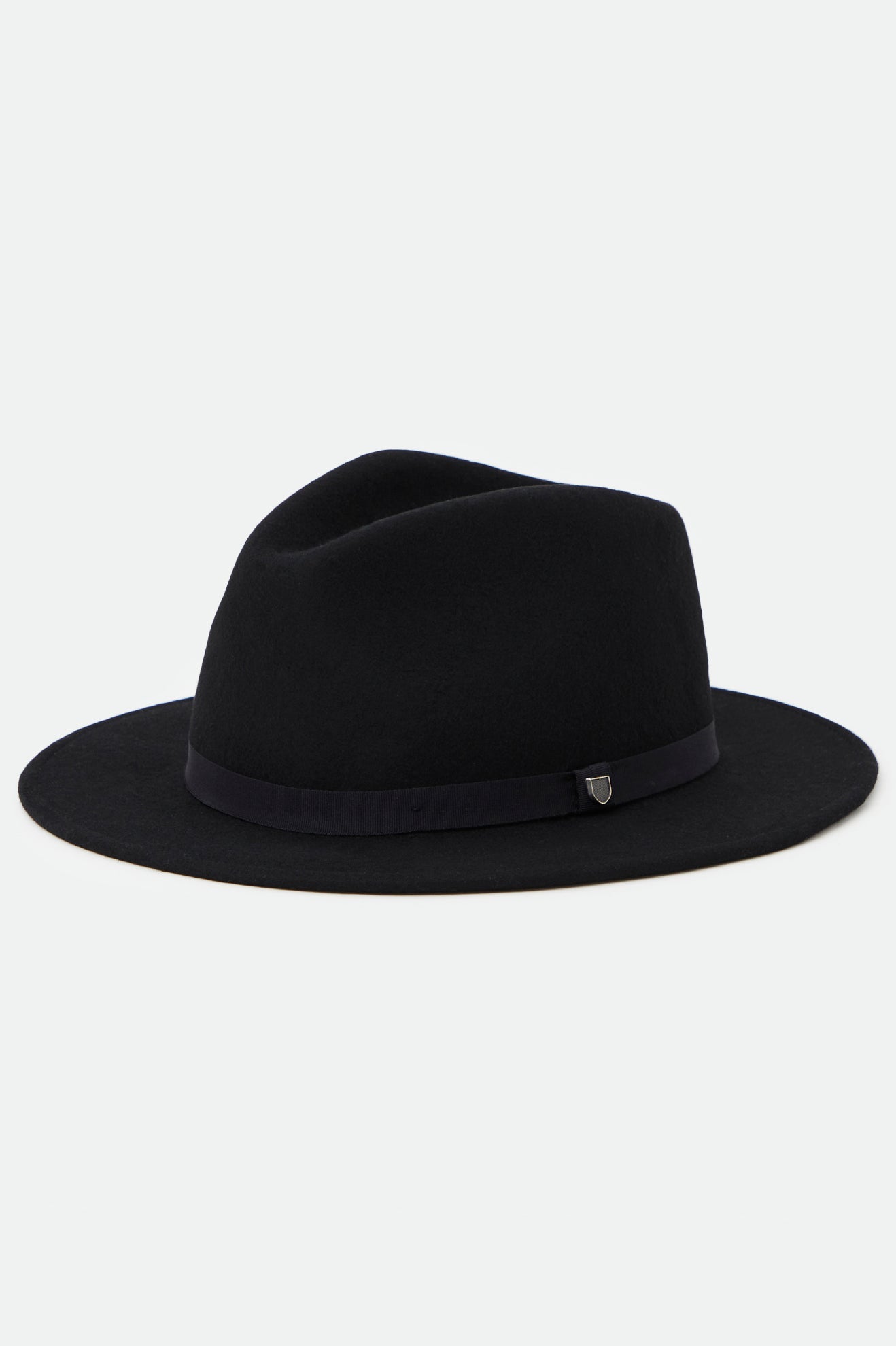 Unisex Messer Packable Fedora in Black/Black