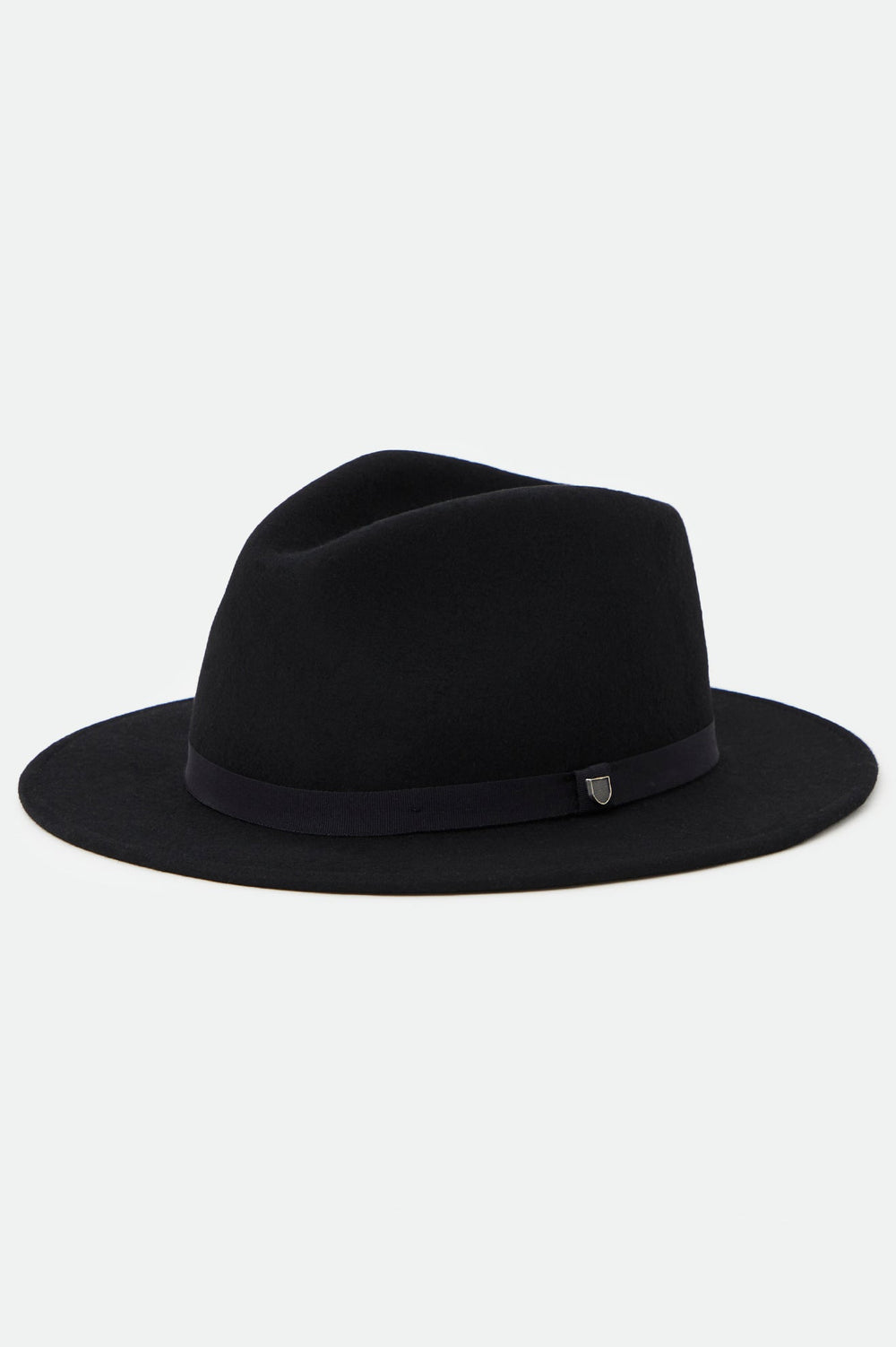 Unisex Messer Packable Fedora in Black/Black