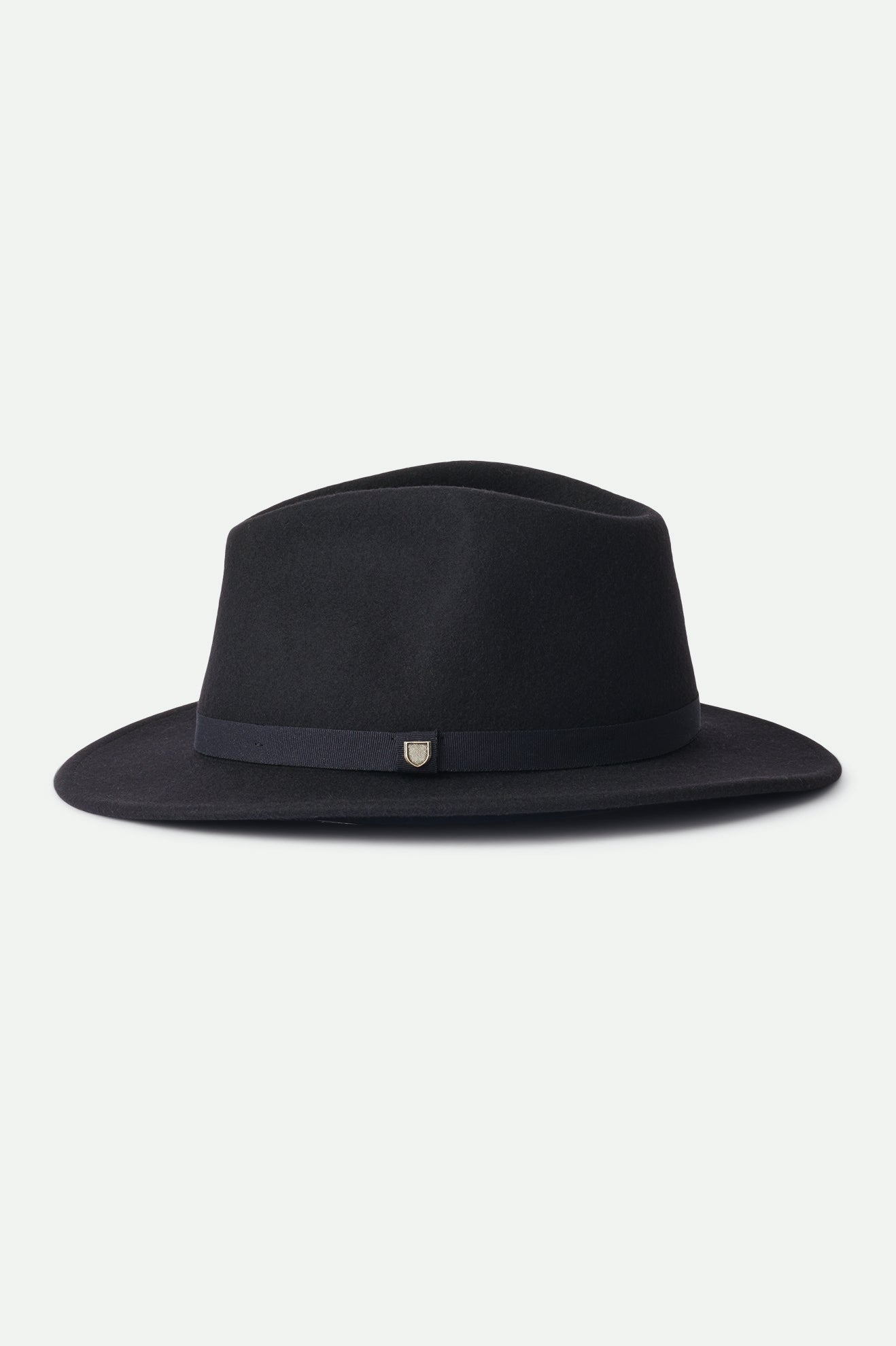 Unisex Messer Packable Fedora in Black/Black