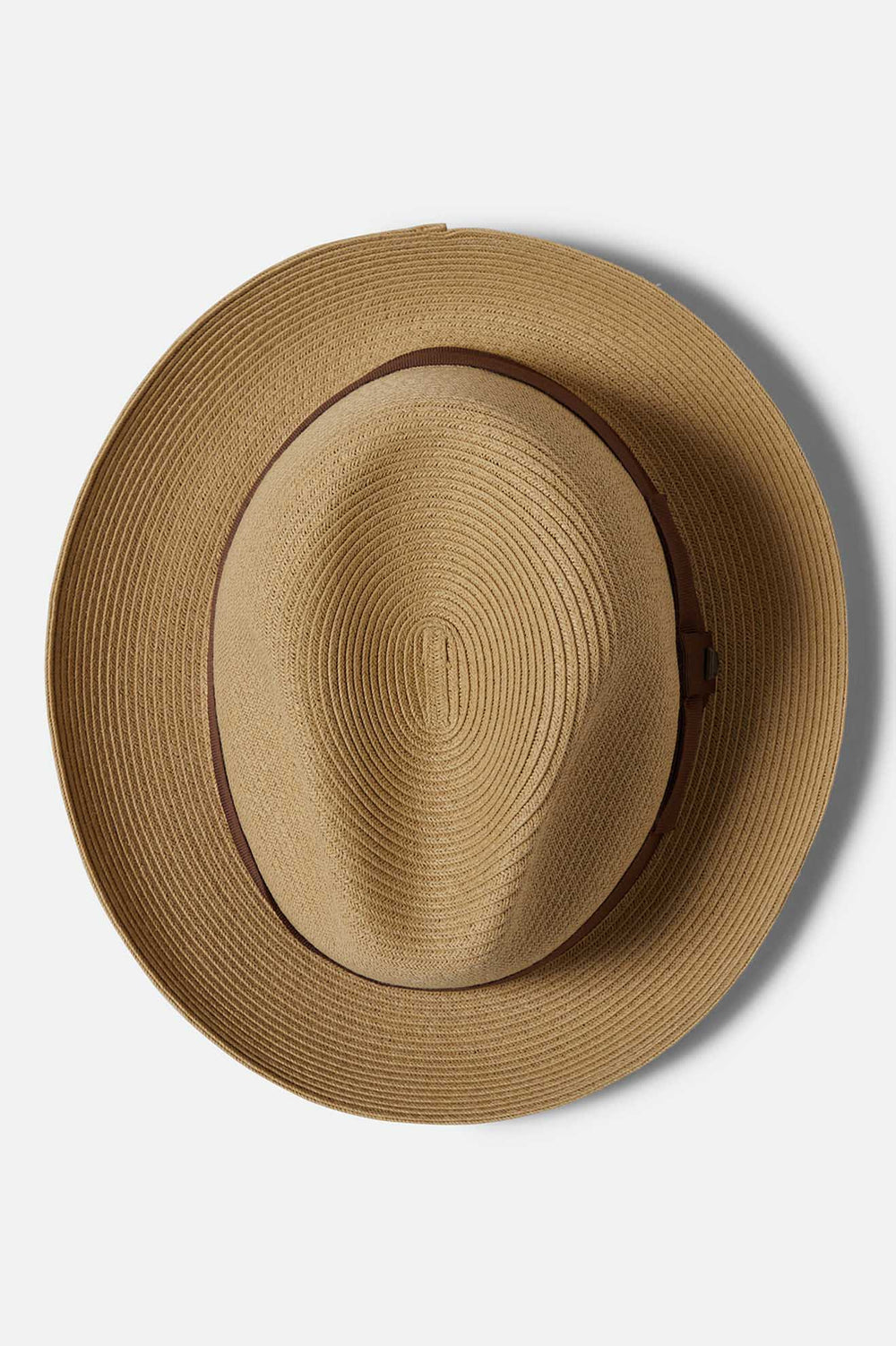 Unisex Horton Convertabrim Packable Fedora in Dark Tan/Light Brown