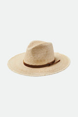 Unisex Field Proper Straw Hat In The Color Natural/Brown