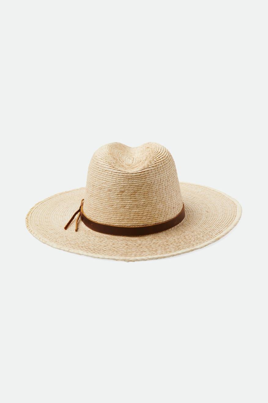 Unisex Field Proper Straw Hat In The Color Natural/Brown