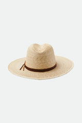 Unisex Field Proper Straw Hat In The Color Natural/Brown