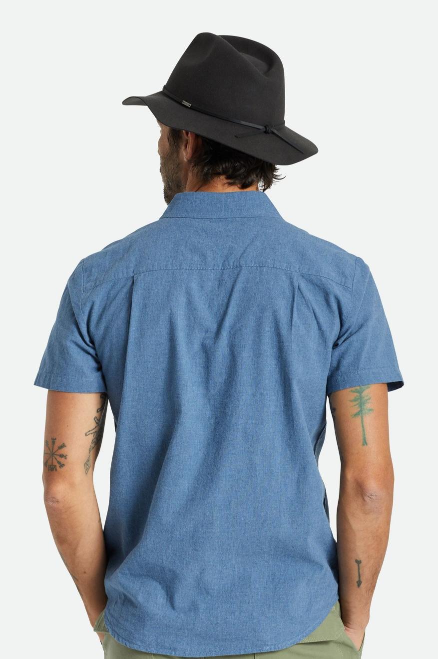 Wesley Packable Fedora - Washed Black