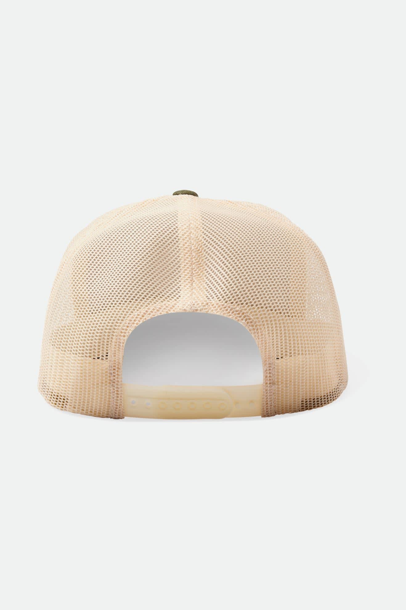Unisex Pledge MP Mesh Cap in Military Olive/Off White