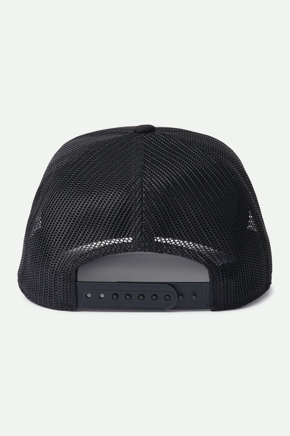 Unisex Alpha Block Netplus Trucker Hat in Black