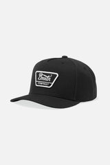 Linwood Medium-Profile Snapback Hat - Black/White