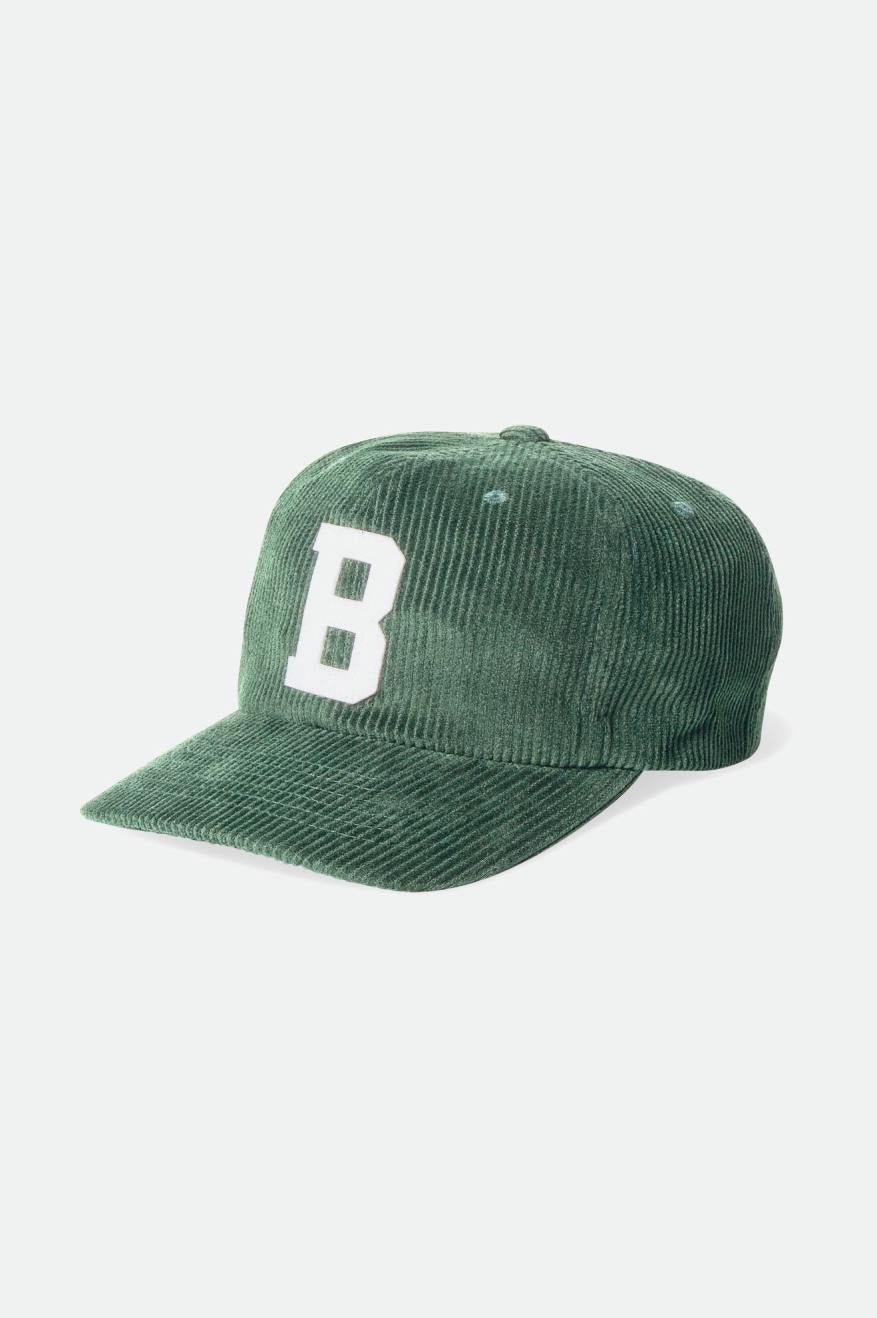 Unisex Big B Adjustable Hat in Emerald Cord