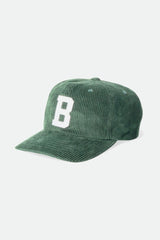 Unisex Big B Adjustable Hat in Emerald Cord