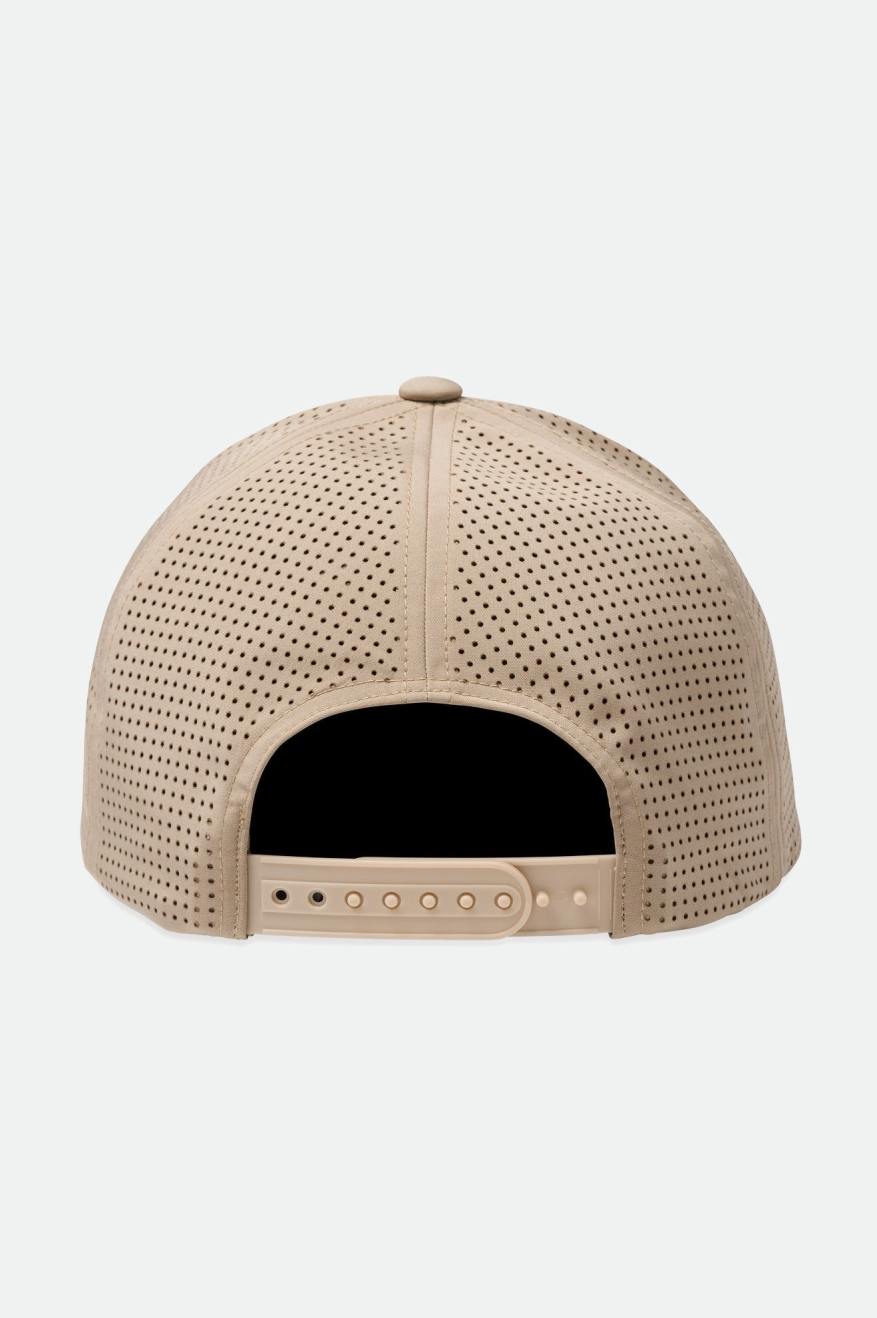 Unisex Crest Netplus Utility Snapback in Light Khaki