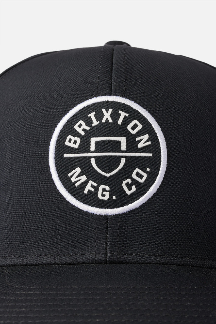Unisex Crest Netplus Utility Snapback in Black