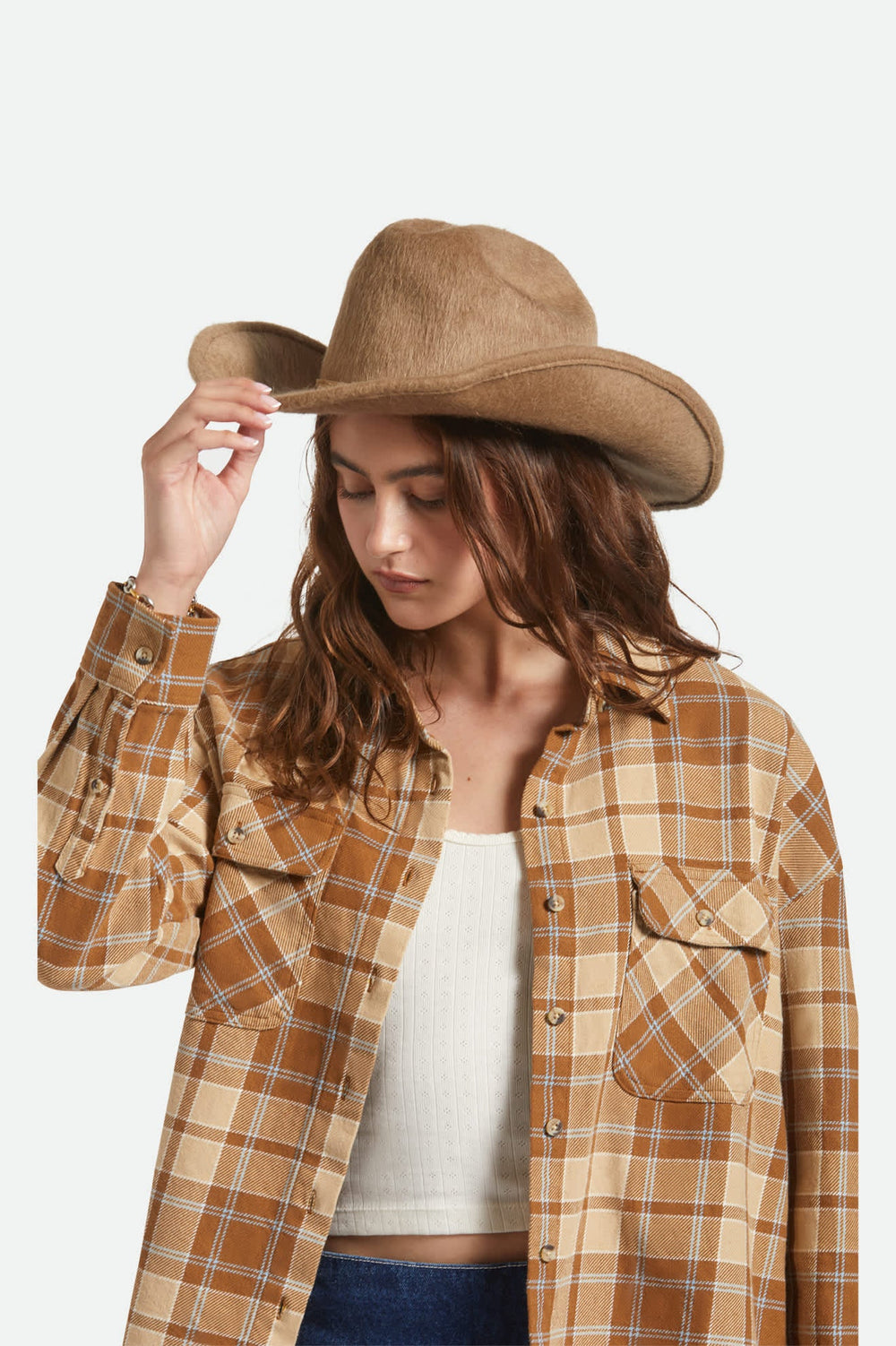 Women's Mesquite Cozy Cowboy Hat in Khaki