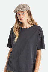 Hooligan Newsboy Snap Cap - Off White/Desert Palm