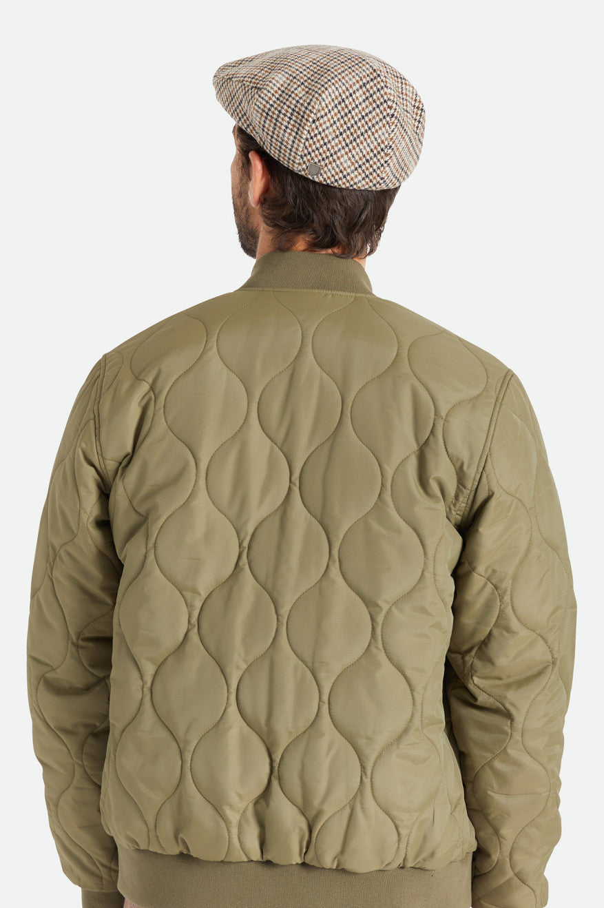 Hooligan Newsboy Snap Cap - Off White/Desert Palm