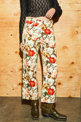Women's Margo Cropped 5-Pocket Pant in Botanical Floral