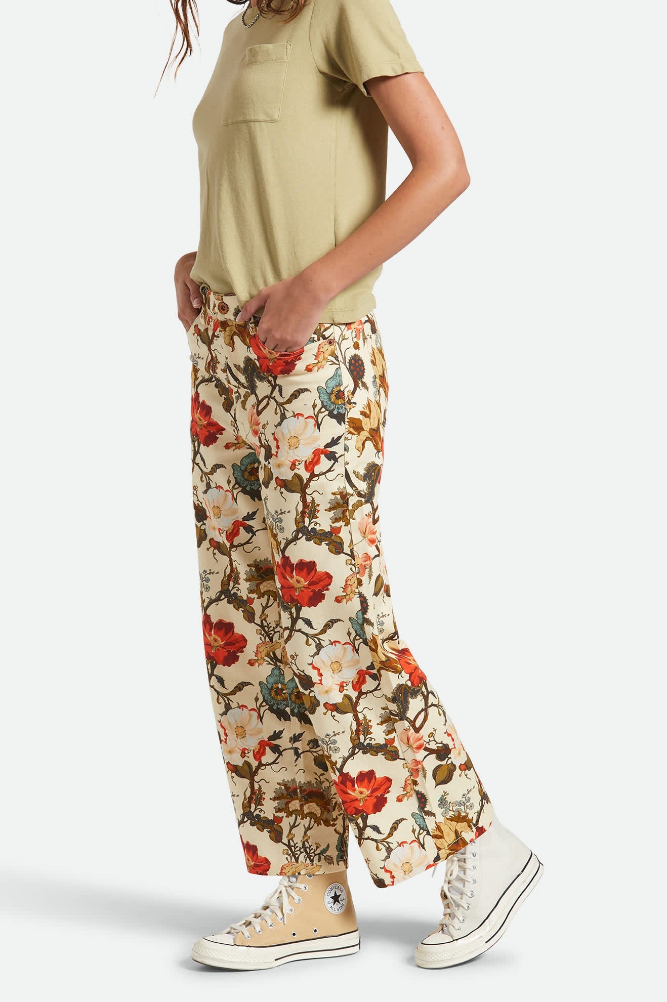 Women's Margo Cropped 5-Pocket Pant in Botanical Floral