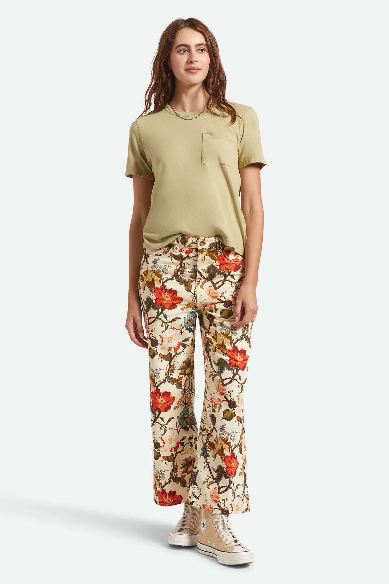 Women's Margo Cropped 5-Pocket Pant in Botanical Floral
