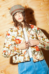 Women's Mechanics Garage Zip Jacket in Botanical Floral