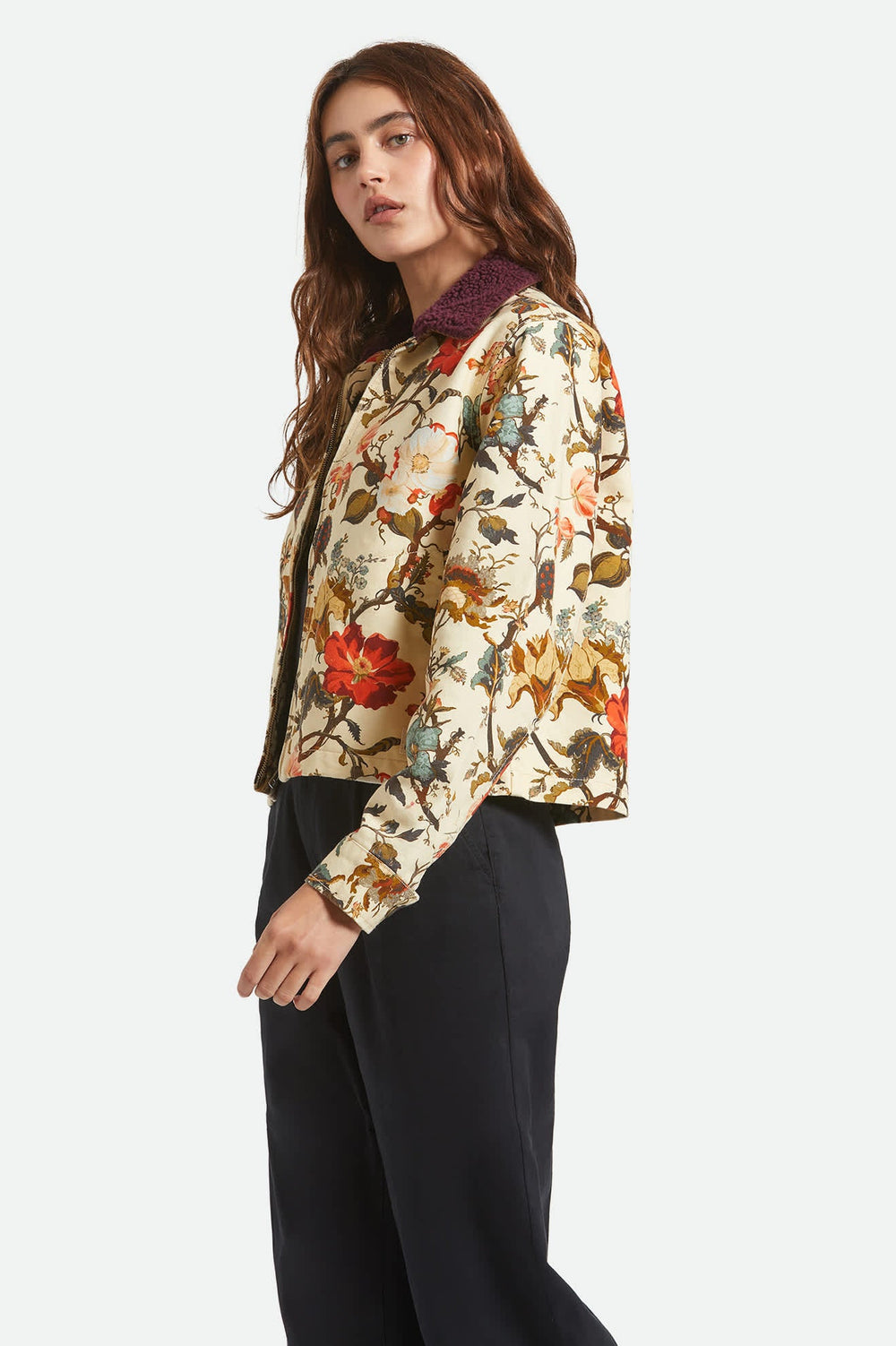 Women's Mechanics Garage Zip Jacket in Botanical Floral