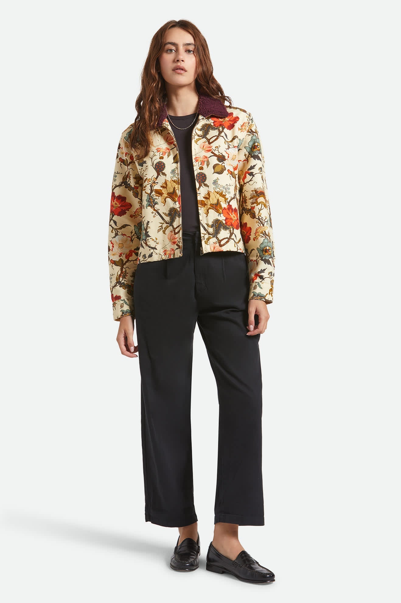 Women's Mechanics Garage Zip Jacket in Botanical Floral