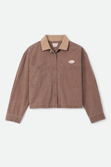 Women's Utopia Overshirt in Pinecone Brown/Sand