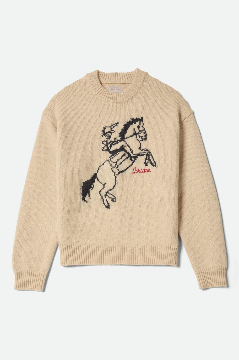 Women's Brixton Ranching Club Crew Sweater in Whitecap