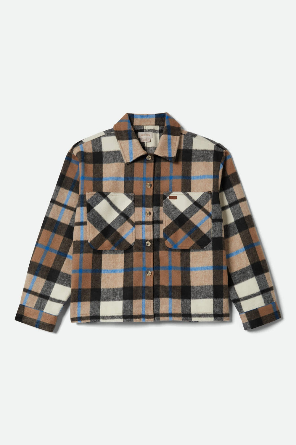 Women's Bowery Soft Brushed Flannel in Washed Black/Sand
