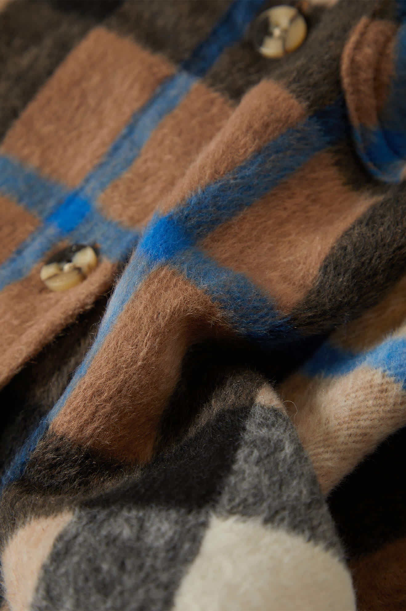 Women's Bowery Soft Brushed Flannel in Washed Black/Sand