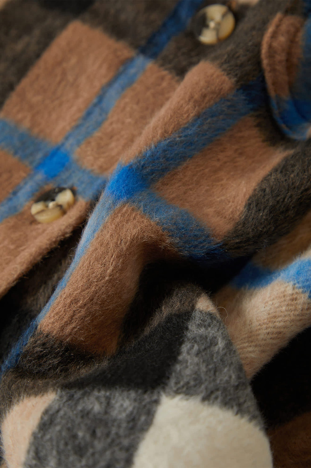 Women's Bowery Soft Brushed Flannel in Washed Black/Sand