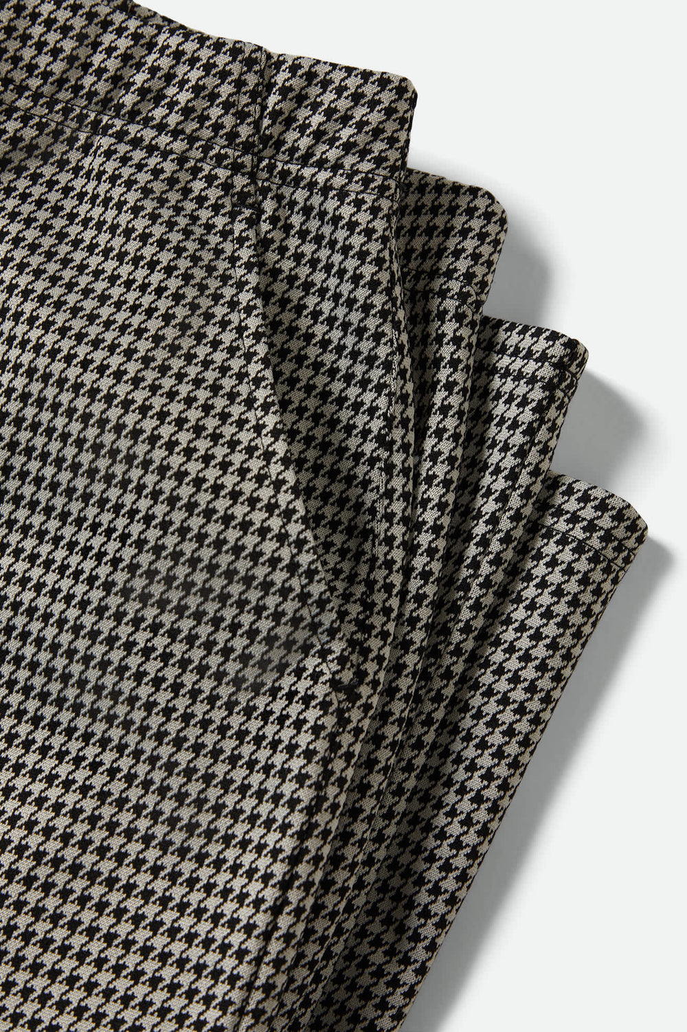 Women's Houndstooth Leisure Trouser Pant in Winter White/Black