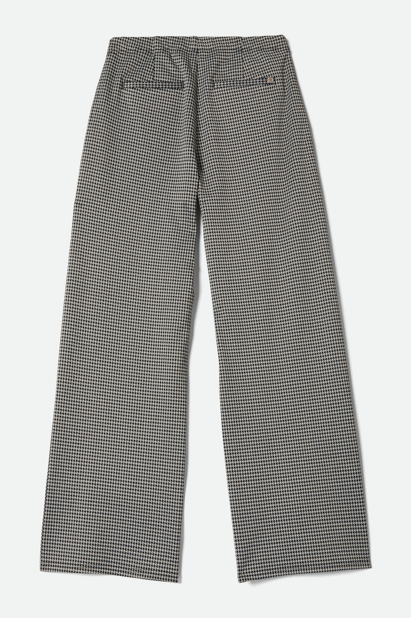 Women's Houndstooth Leisure Trouser Pant in Winter White/Black