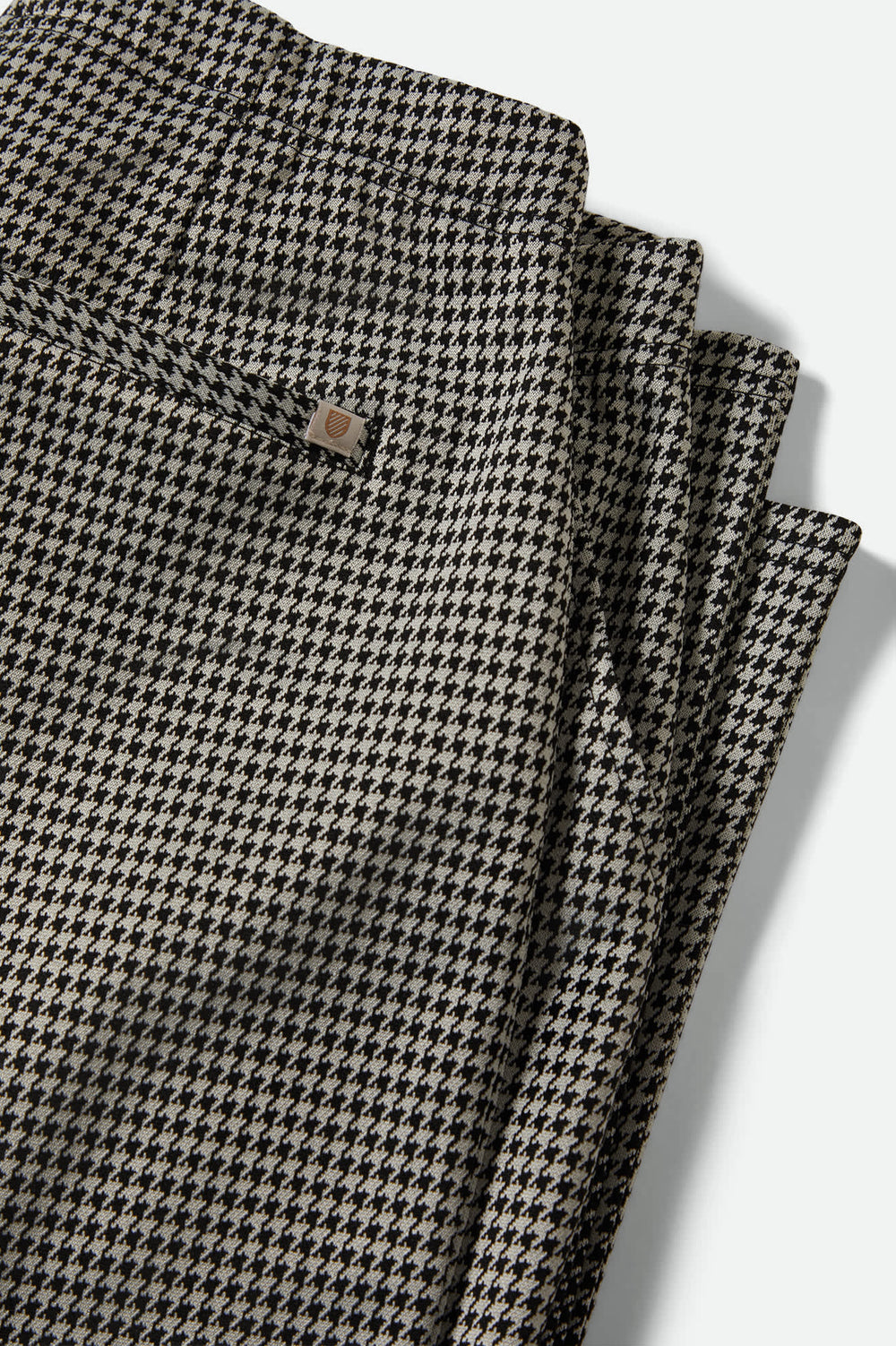 Women's Houndstooth Leisure Trouser Pant in Winter White/Black